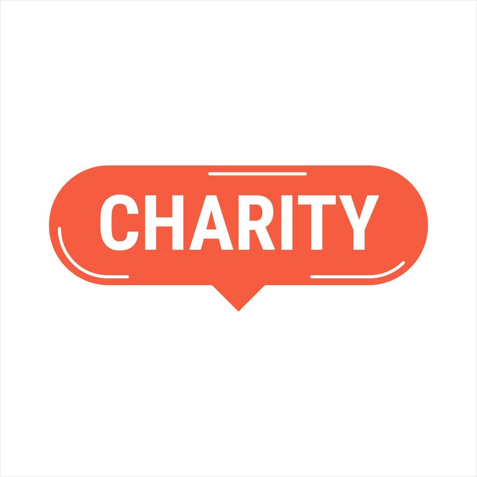 Charity and Generosity Red Vector Callout Banner with Reminder to Give During Ramadan