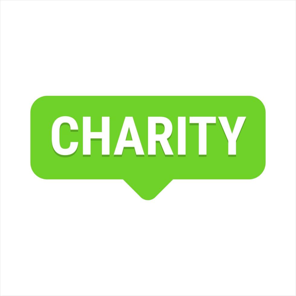 Charity and Generosity Green Vector Callout Banner with Reminder to Give During Ramadan