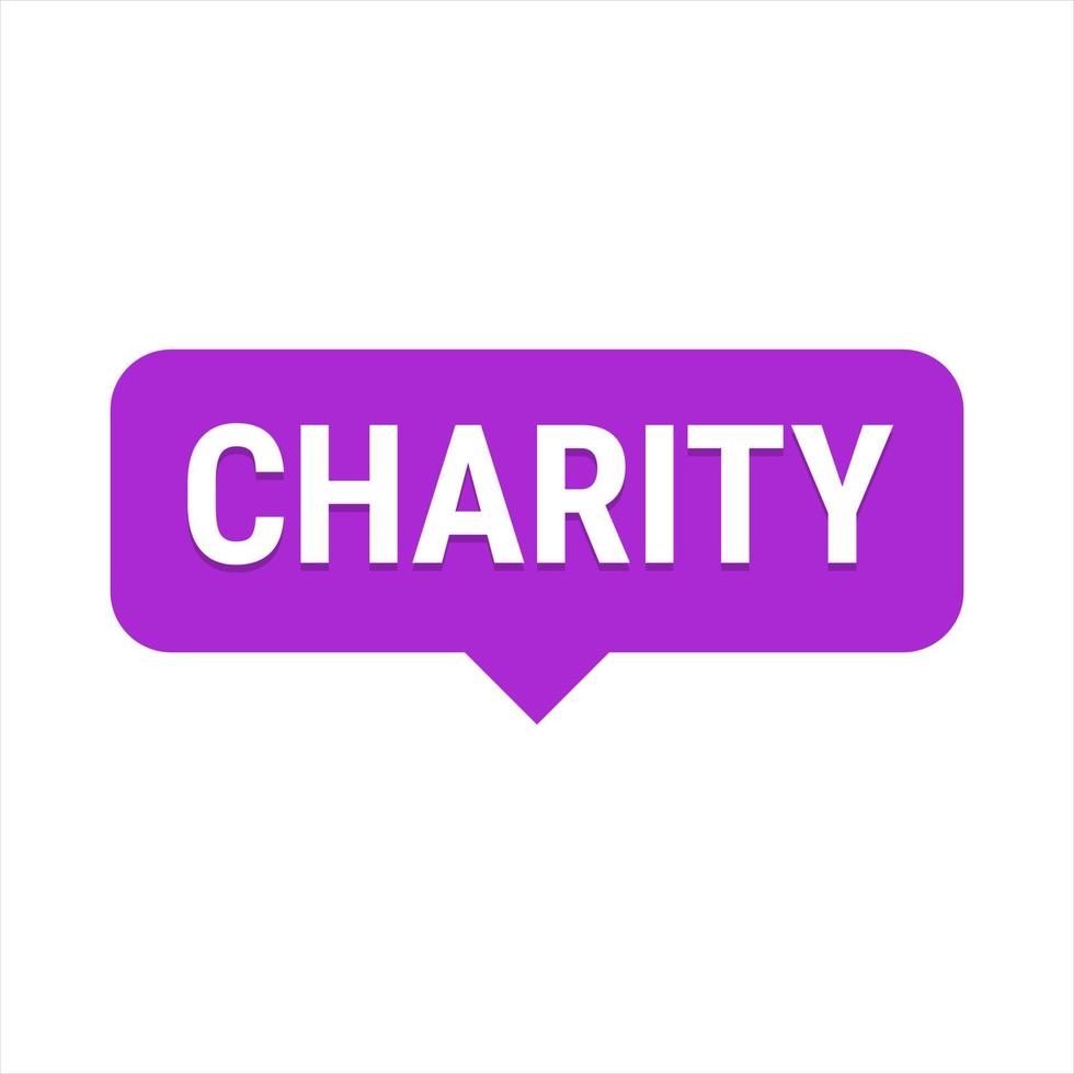 Charity and Generosity Purple Vector Callout Banner with Reminder to Give During Ramadan