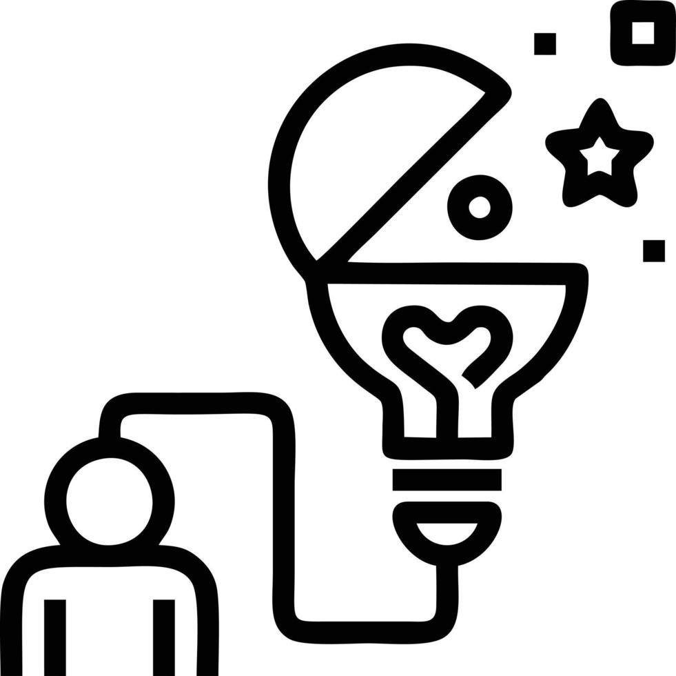 Idea solution icon symbol vector image. Illustration of the creative innovation concept design. EPS 10