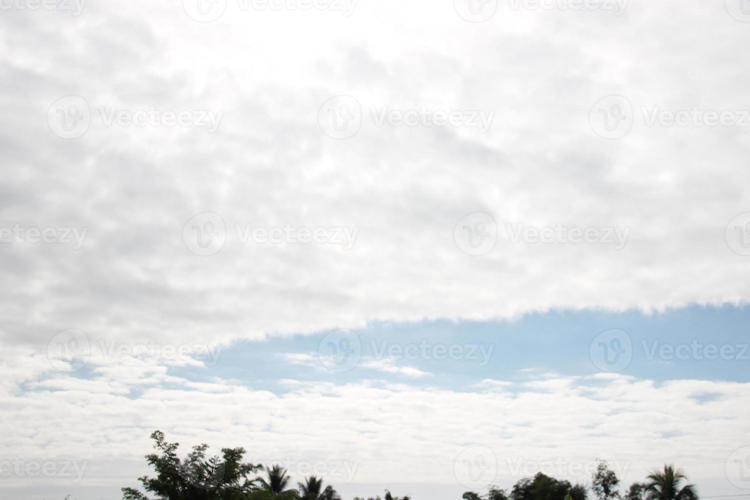 claro azul cielo con blanco lechoso nube atmósfera Dom ligero luz antecedentes Cloudscape nublado foto