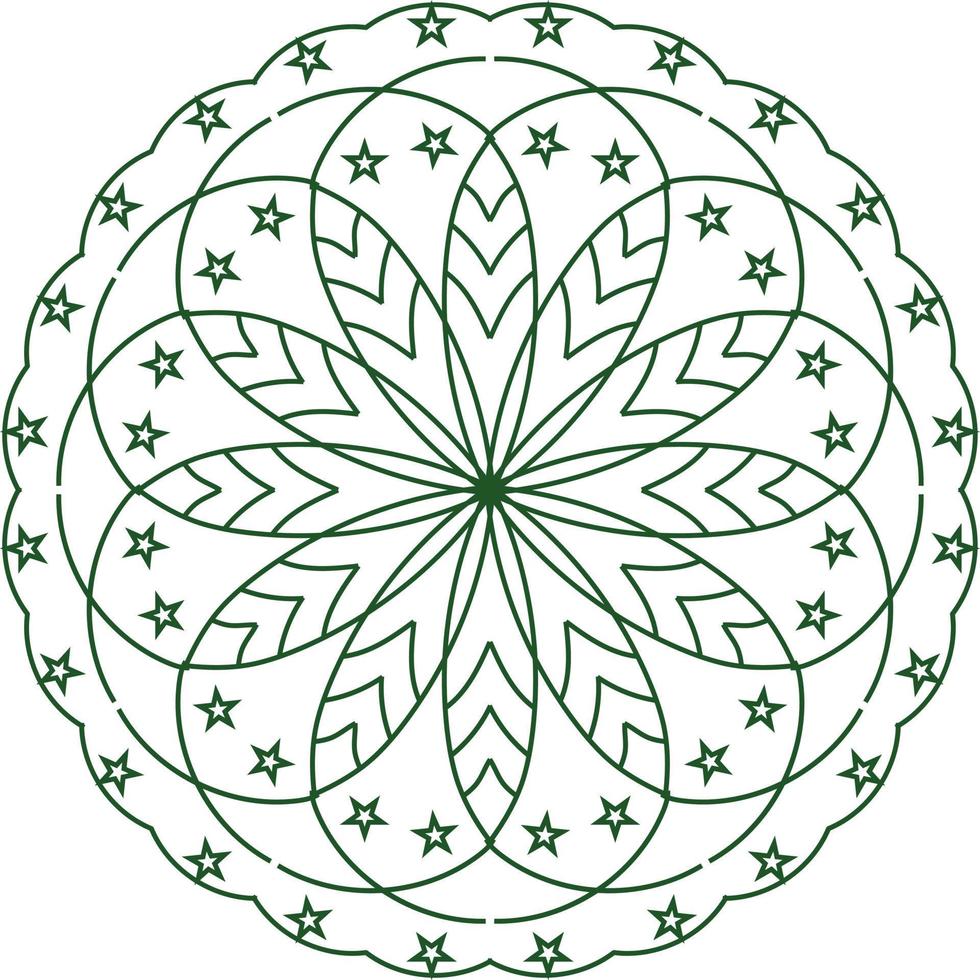 Best star mandala design vector