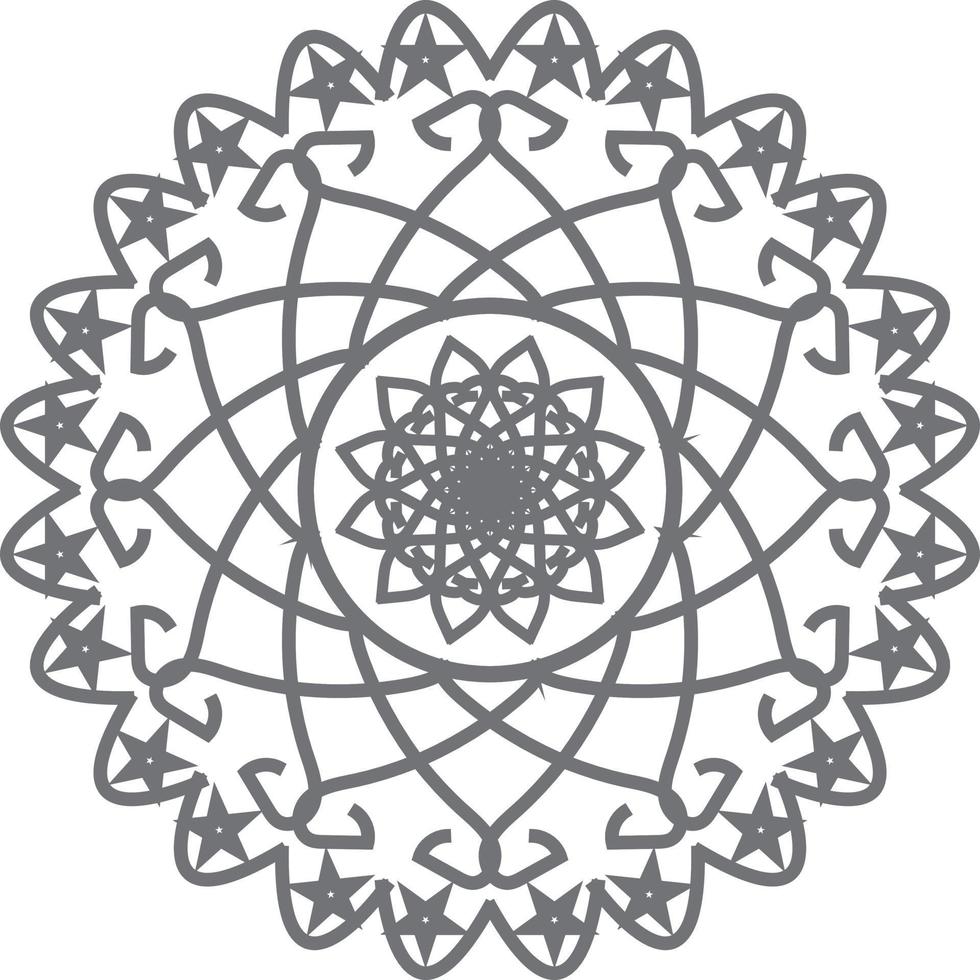 Beautiful mandala art design for all vector