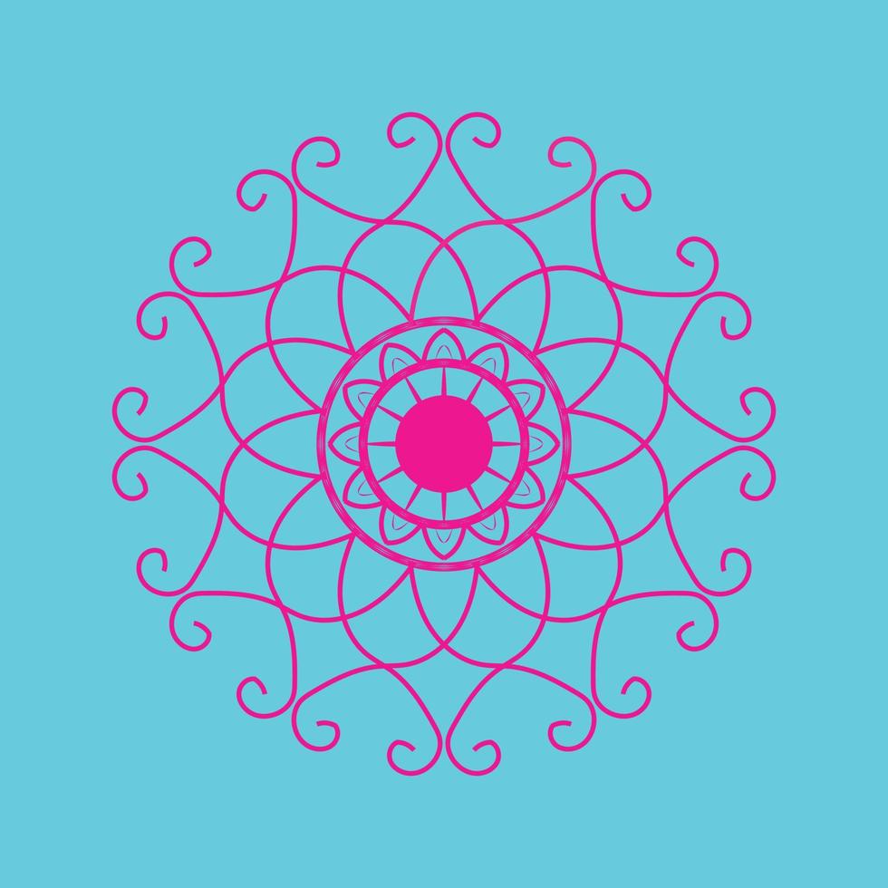 Beautiful mandala art design vector