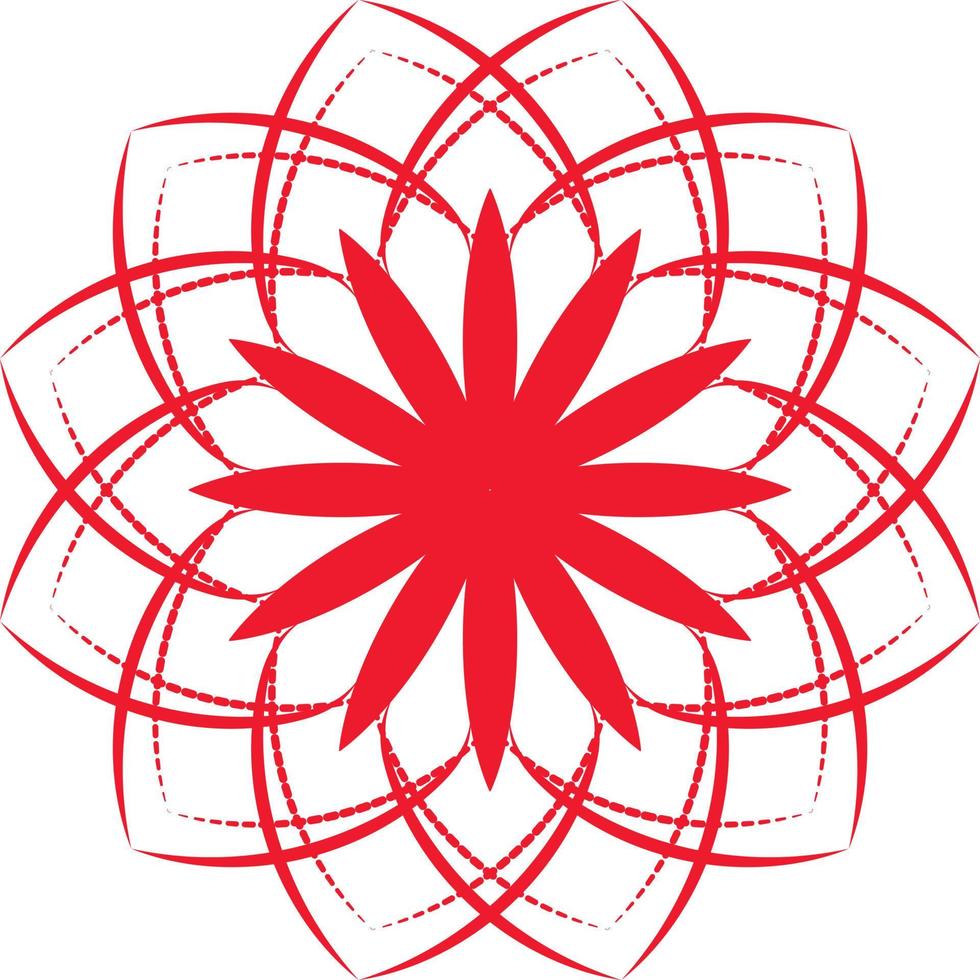 Mandala design 01 vector