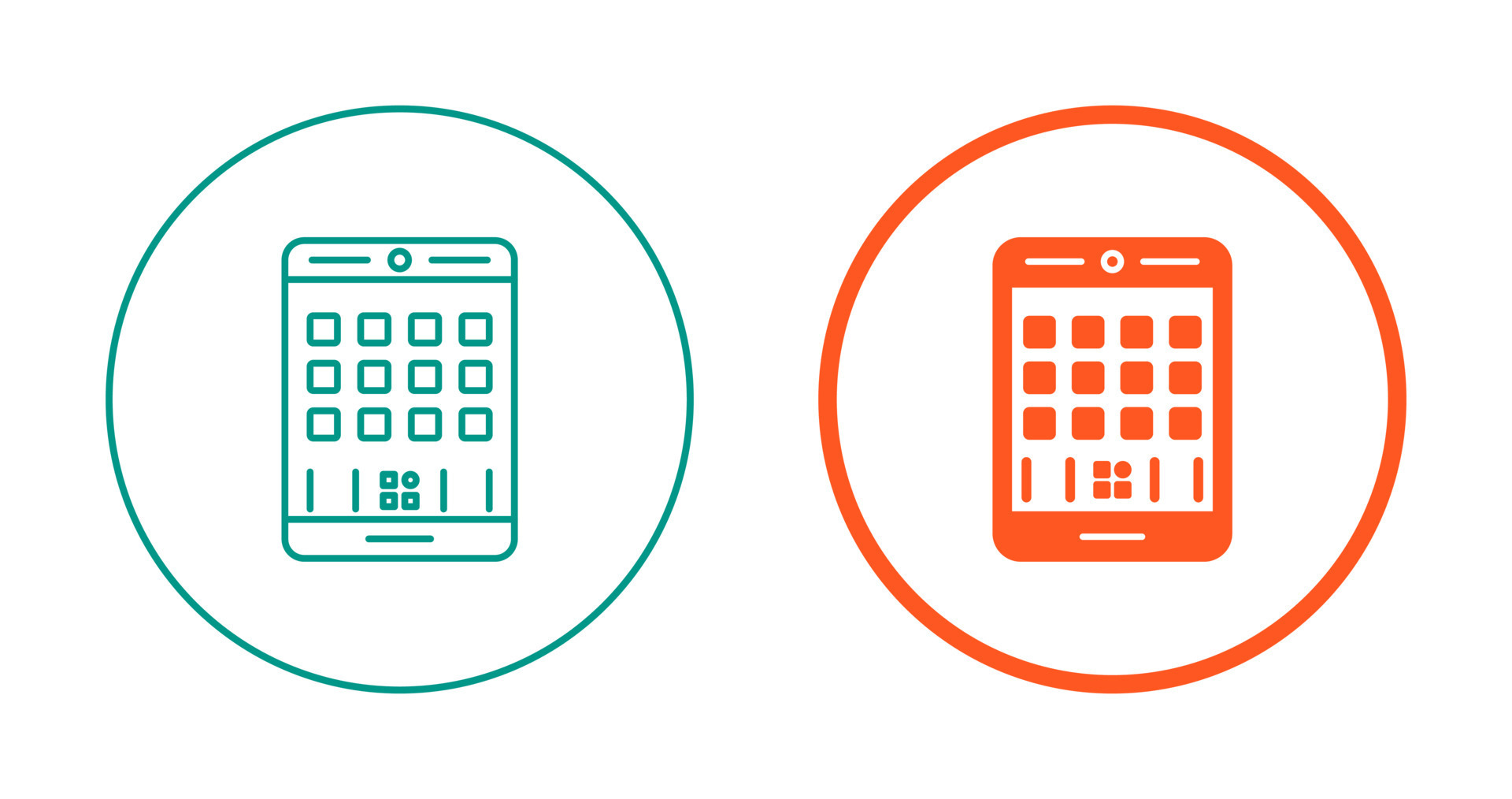 Mobiles App Vector Icon 22108513 Vector Art at Vecteezy