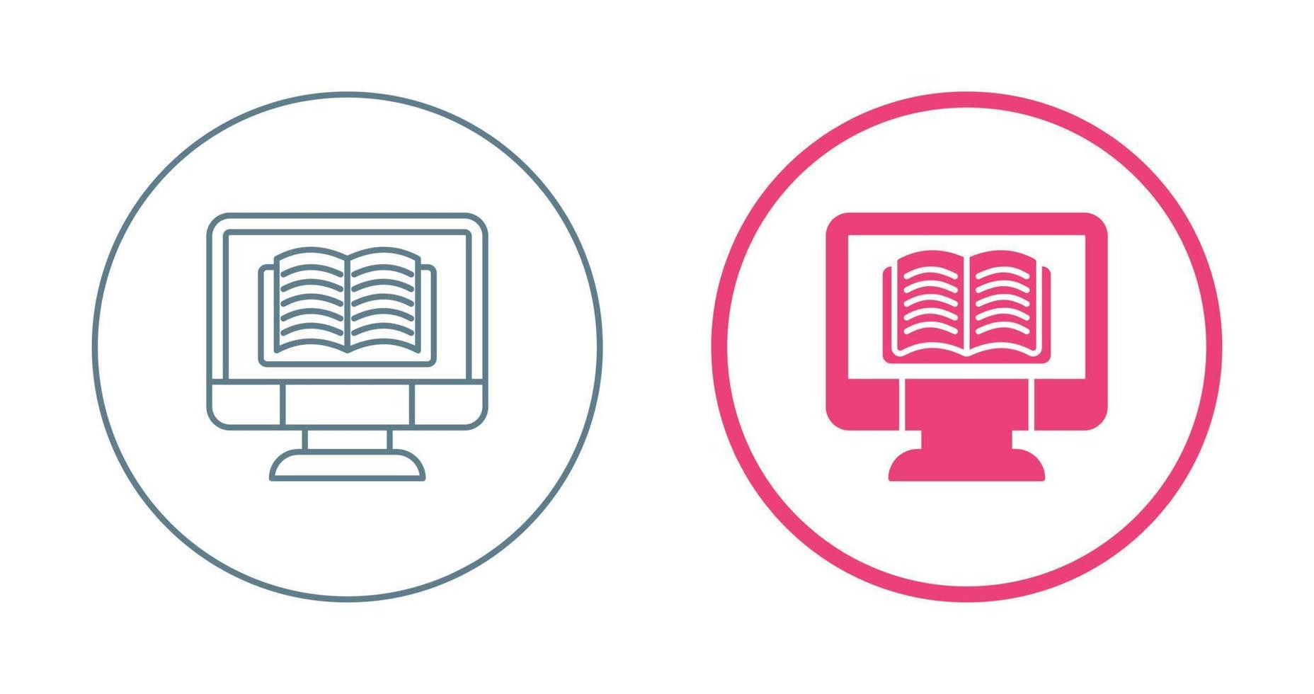 Online Learning Vector Icon