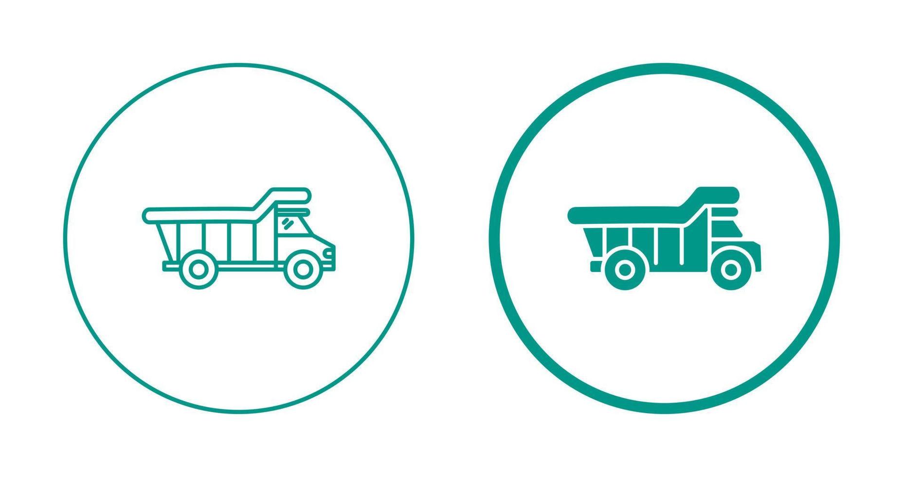 Dump Truck Vector Icon