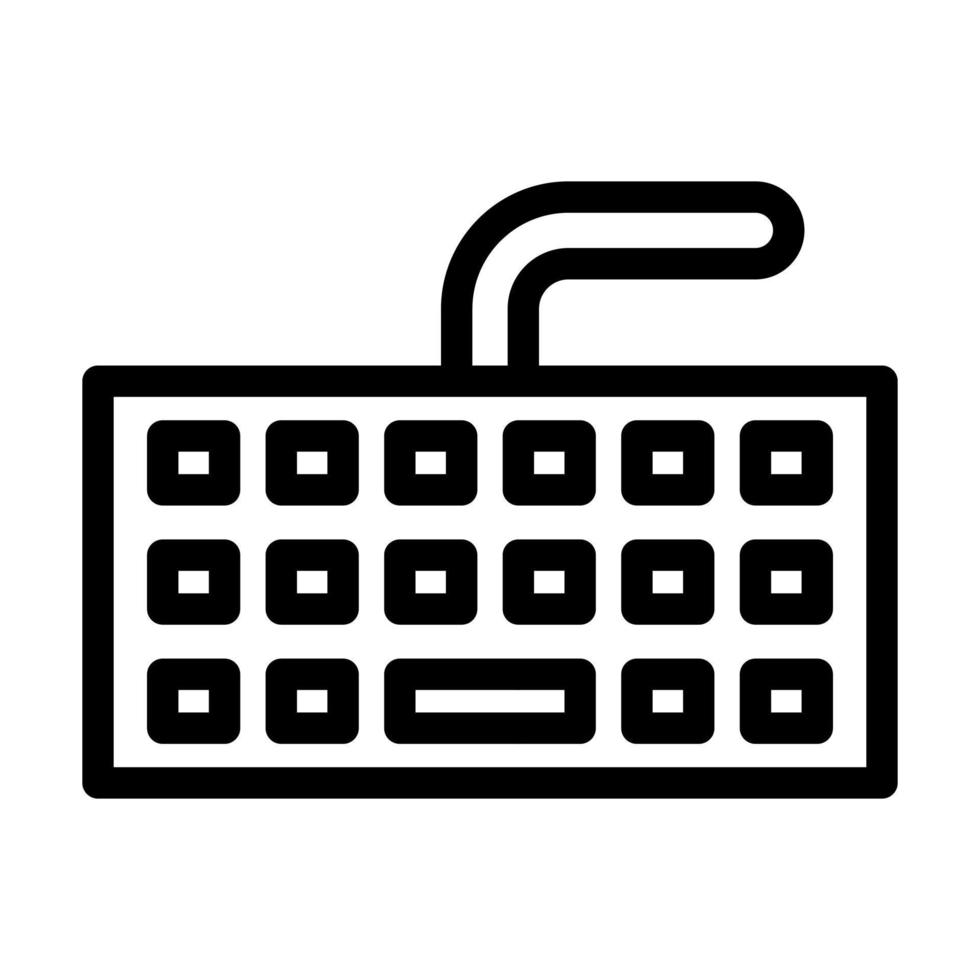 computadora teclado icono diseño vector