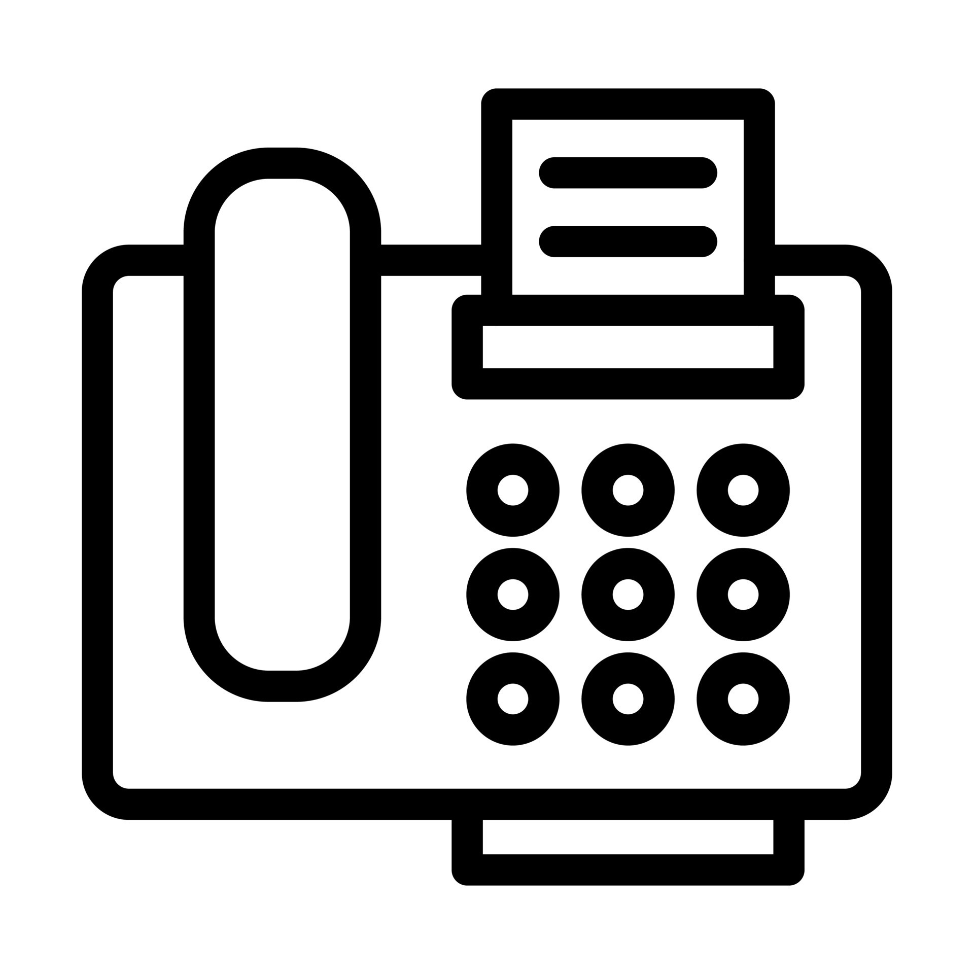 Fax Machine Icon Design 22109030 Vector Art at Vecteezy