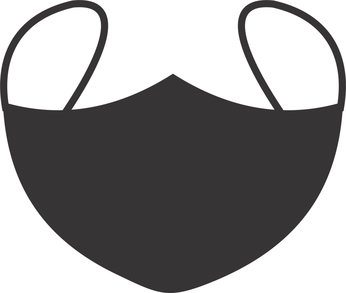 Black mask PNG