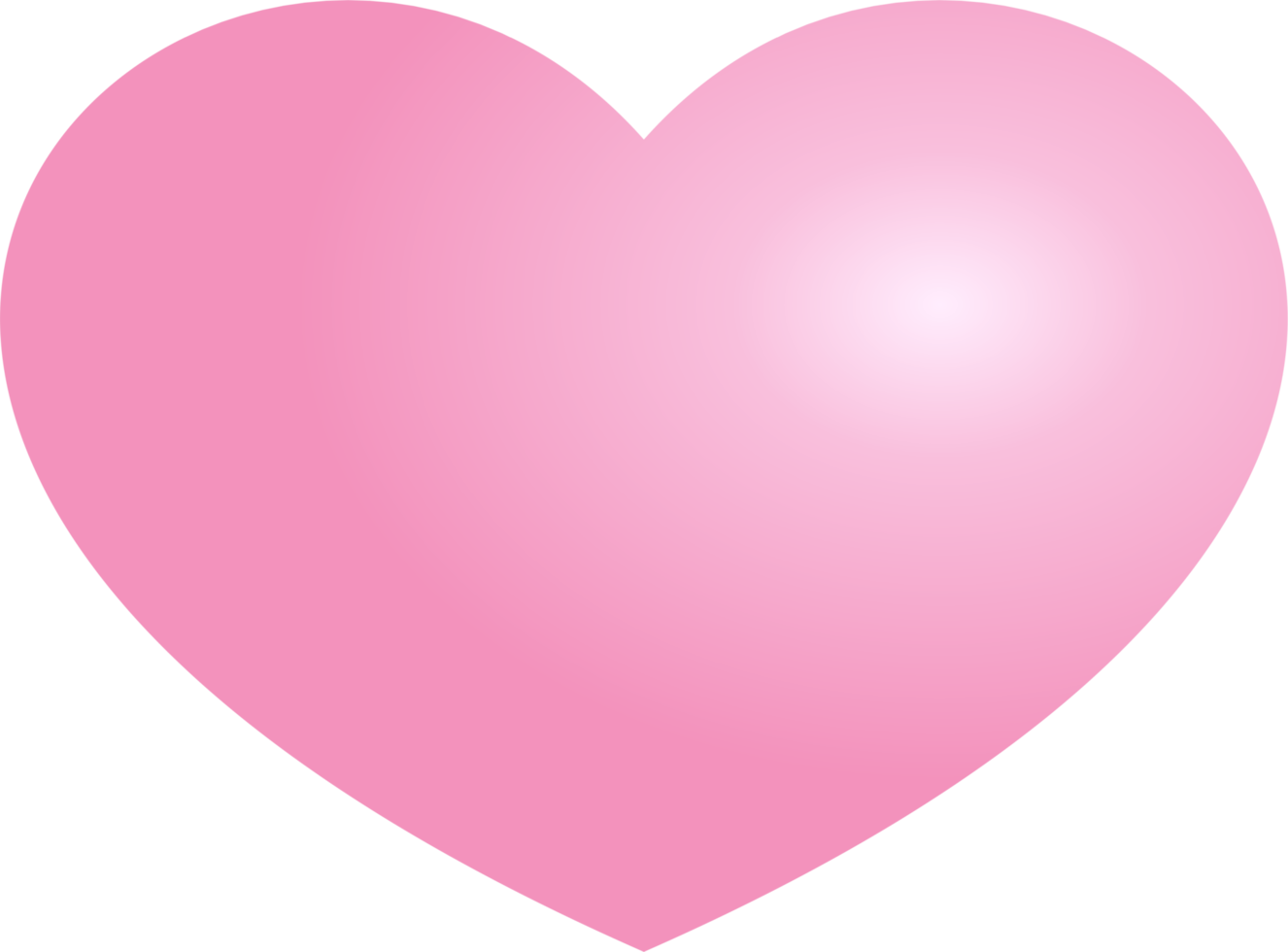 The heart pink love icon PNG
