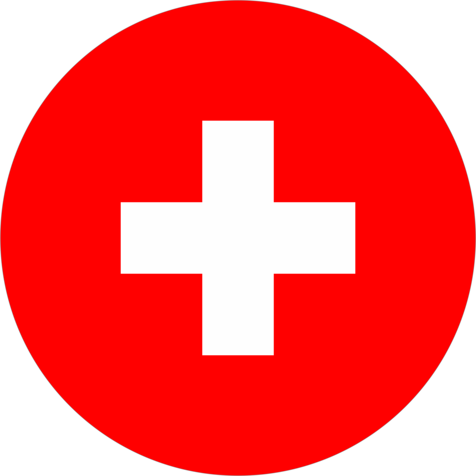 Switzerland flag round shape PNG