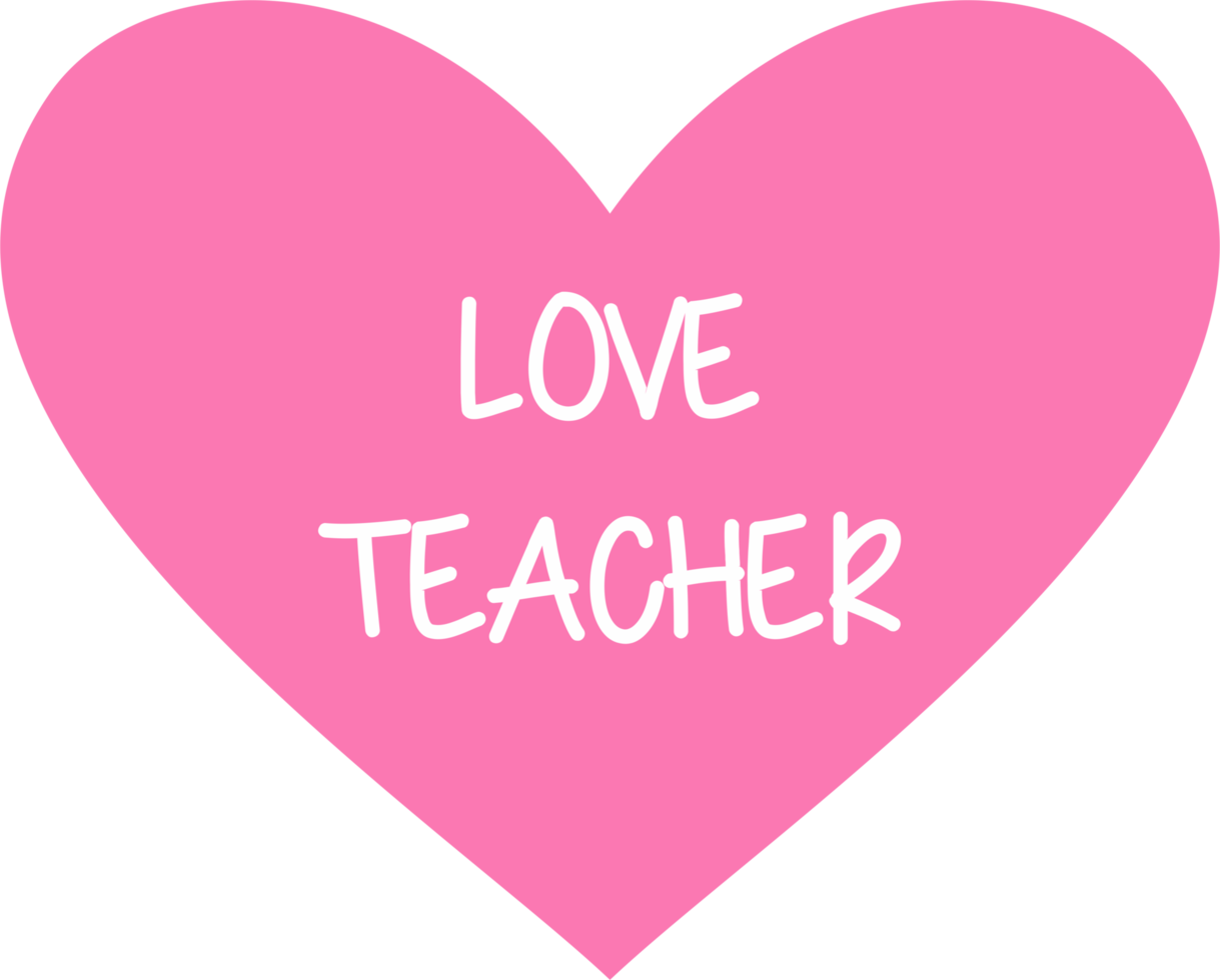 Love teacher icon PNG