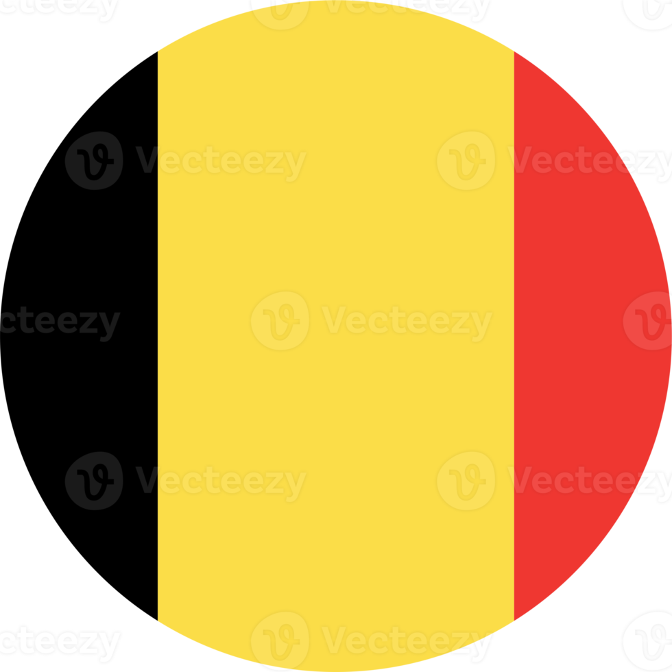 Belgium flag round shape PNG