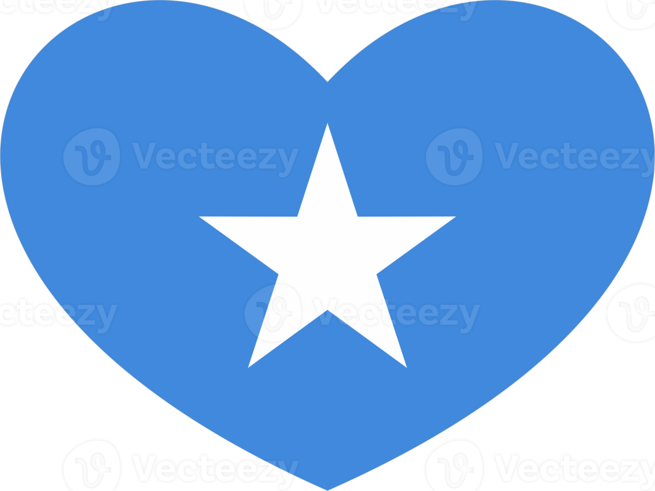 Somalia flag heart shape PNG