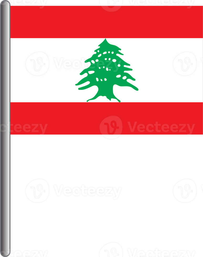 Libanon vlag PNG