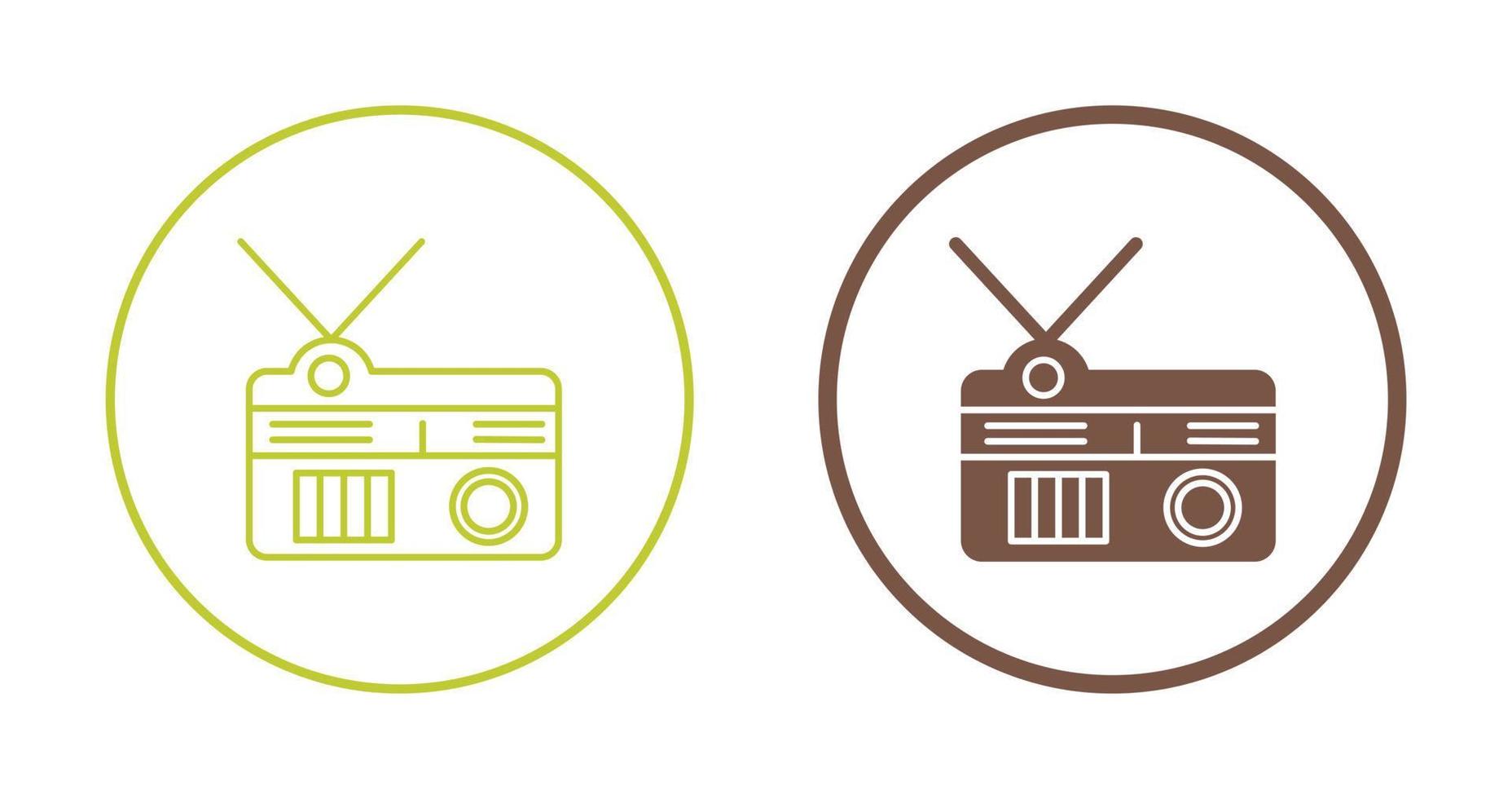 icono de vector de radio