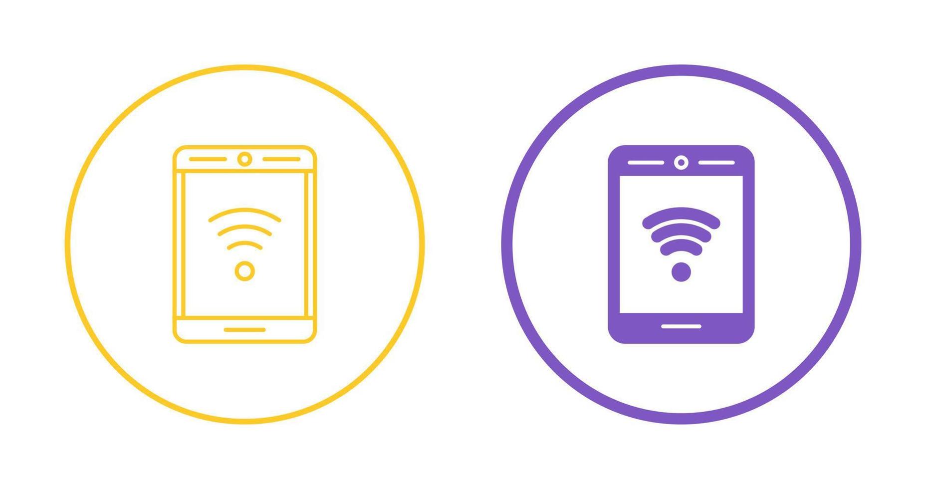 Phone With Signal Vector Icon