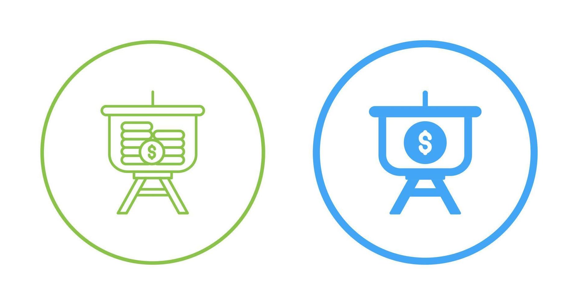 Dollar Presentation Vector Icon