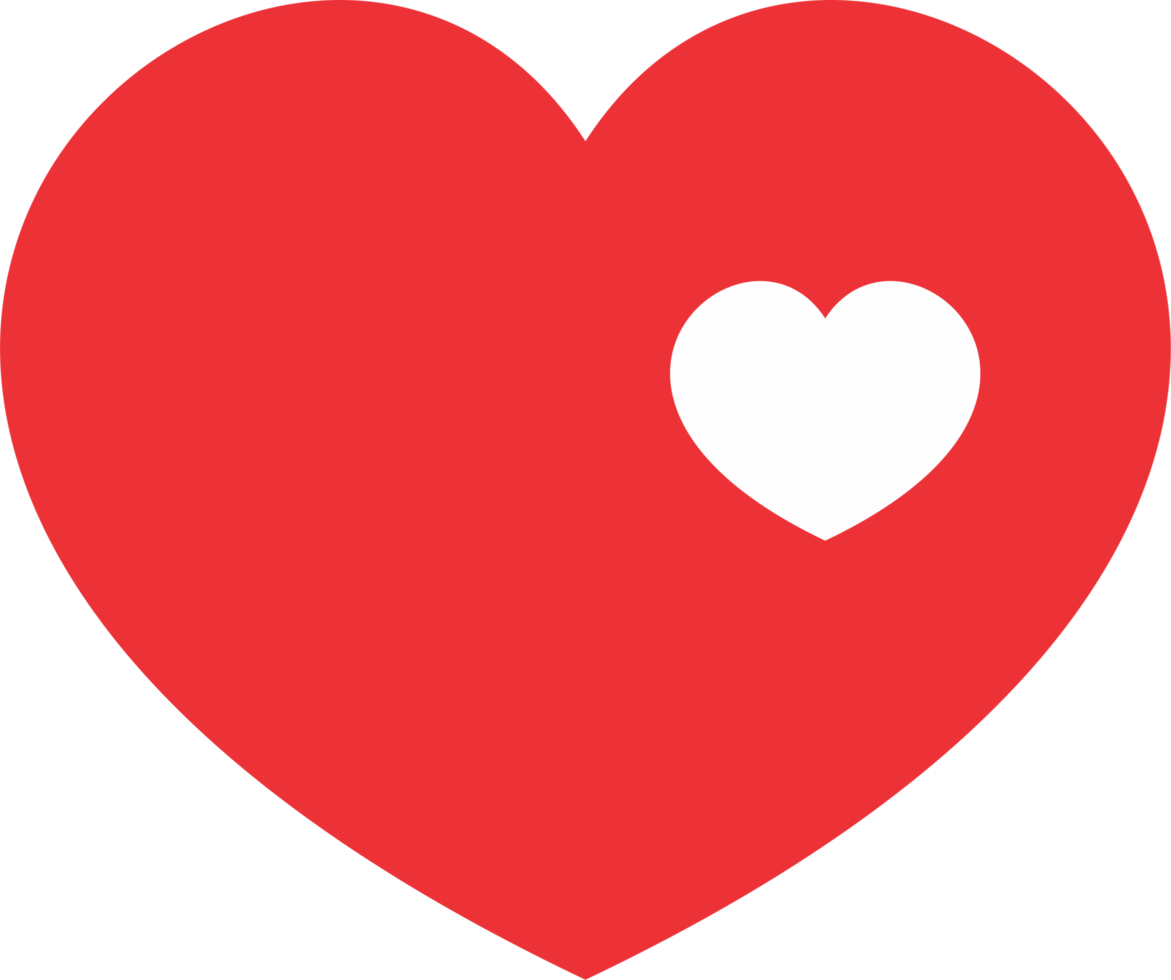 Red heart PNG