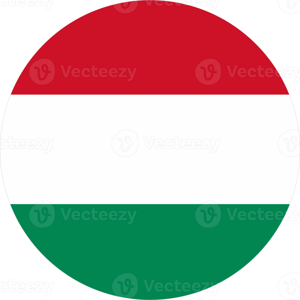 Hungary flag round shape PNG