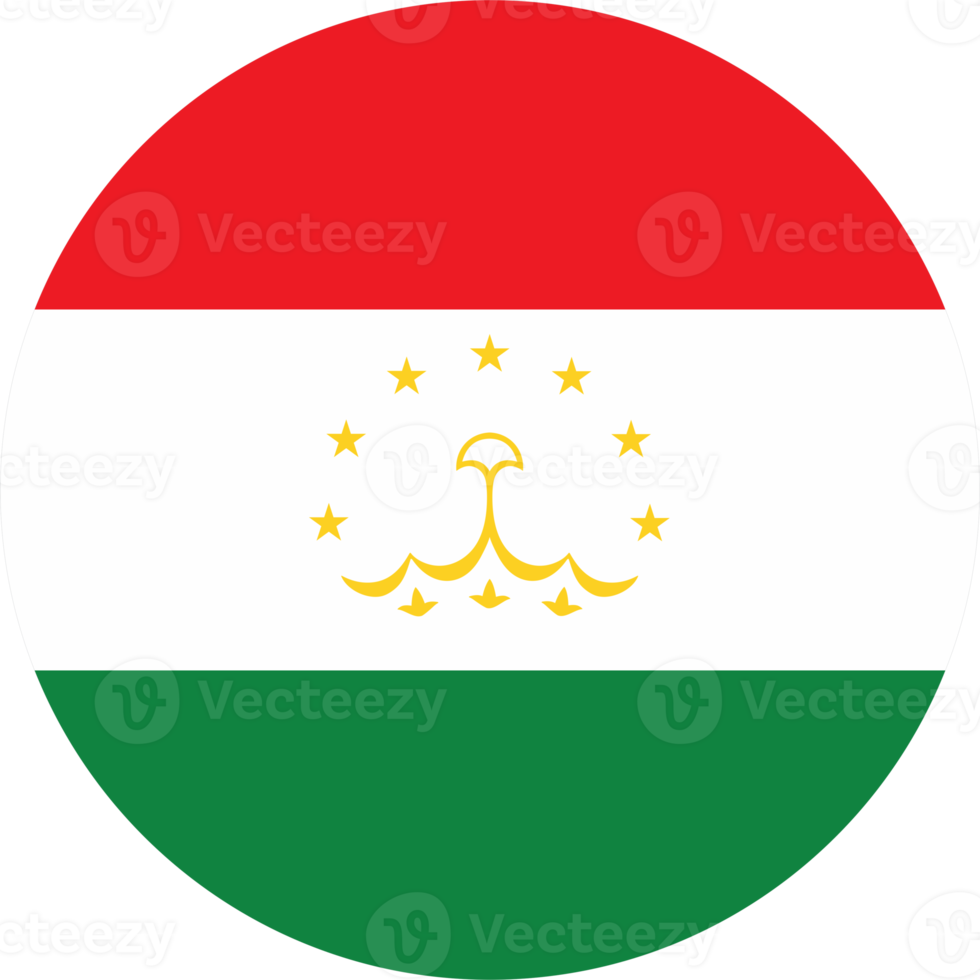 Tajikistan flag round shape PNG