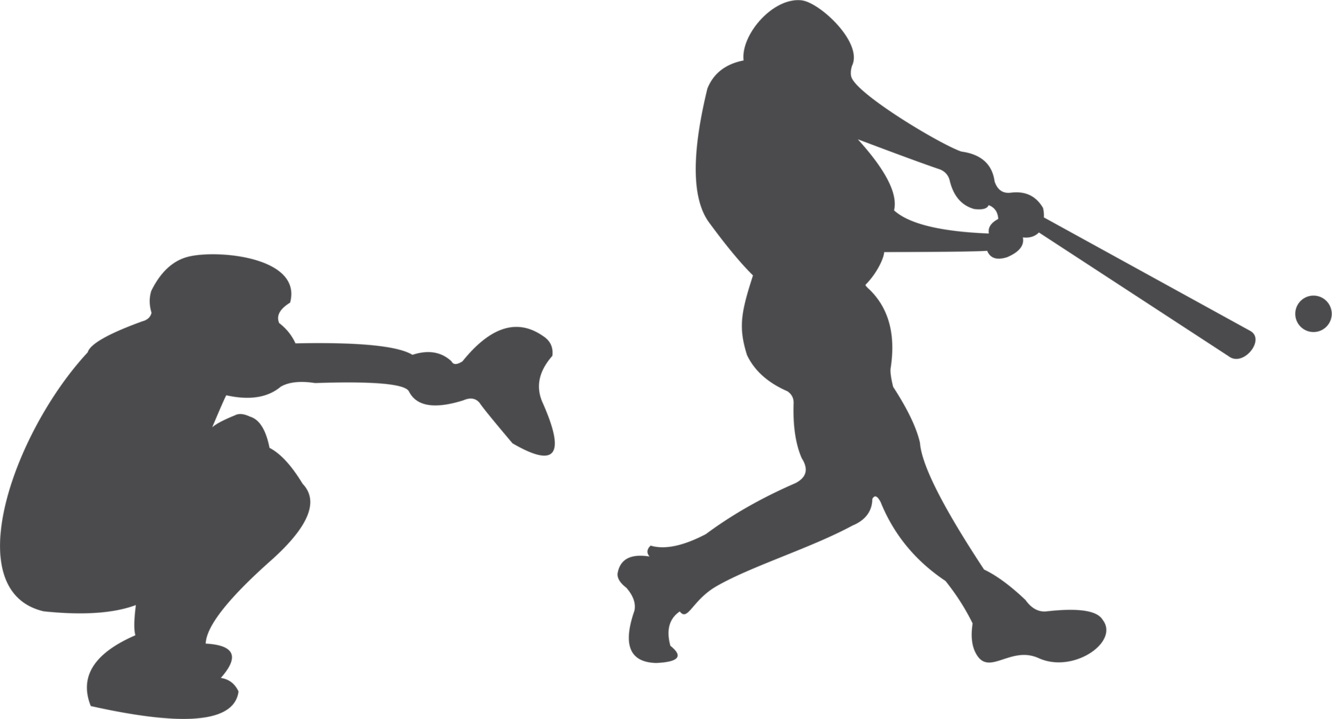 Baseball player silhouette team 22109564 PNG