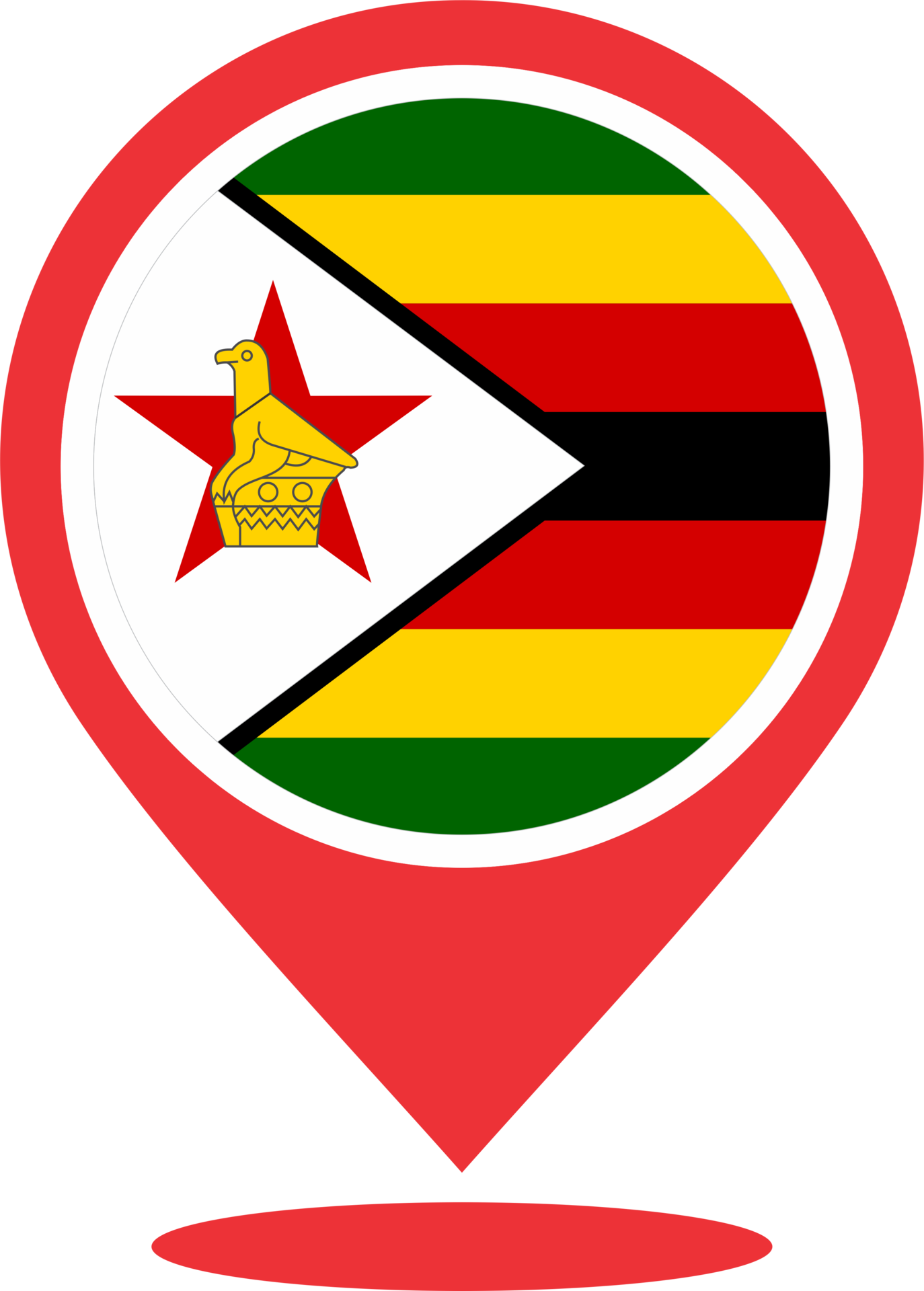 Zimbabwe flag pin map location PNG 22109593 PNG