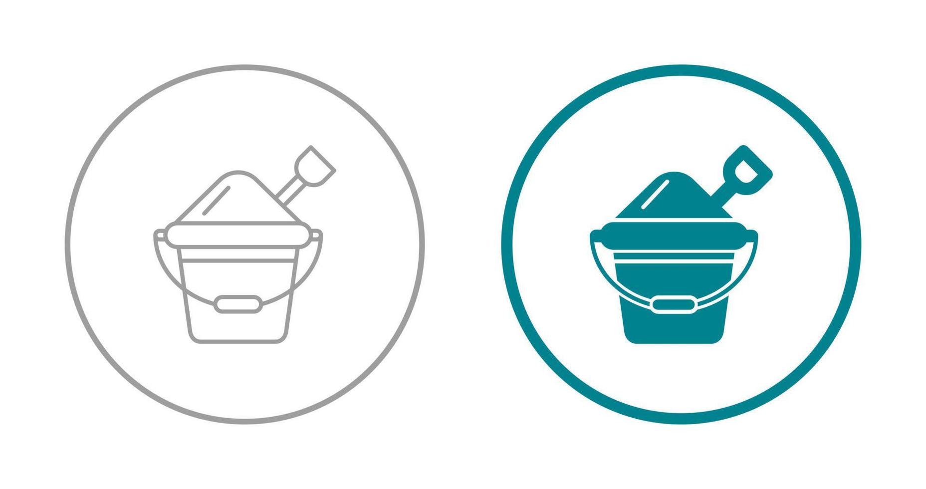 Sand Bucket Vector Icon