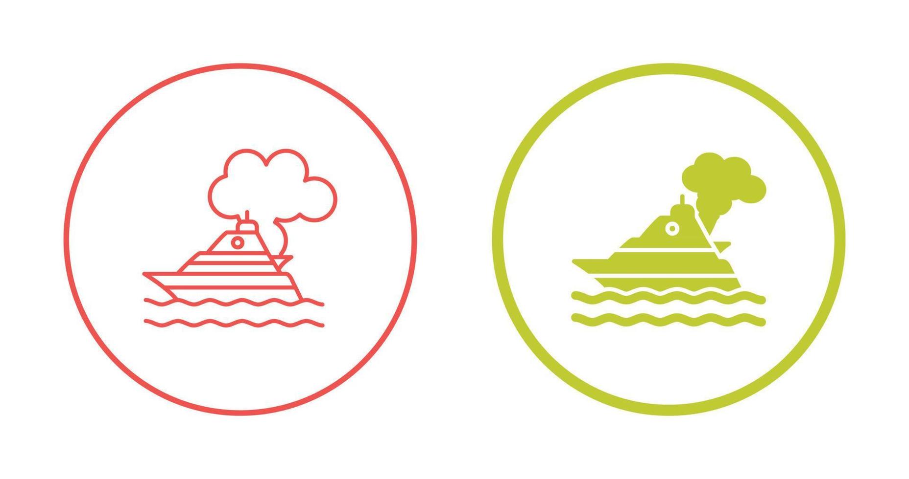 Ship Pollution Vector Icon