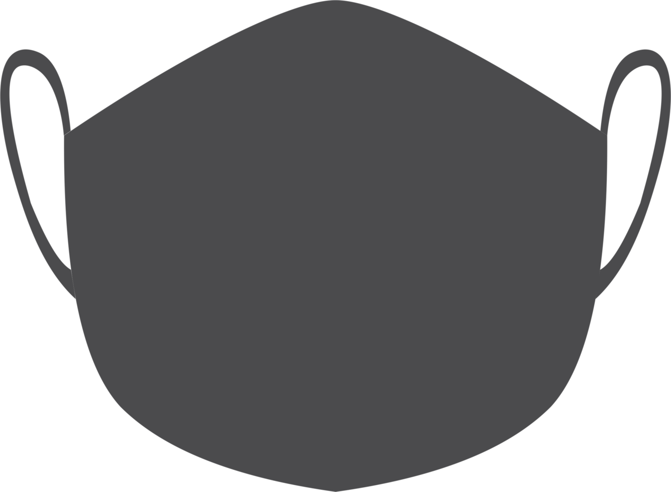 schwarz Maske png