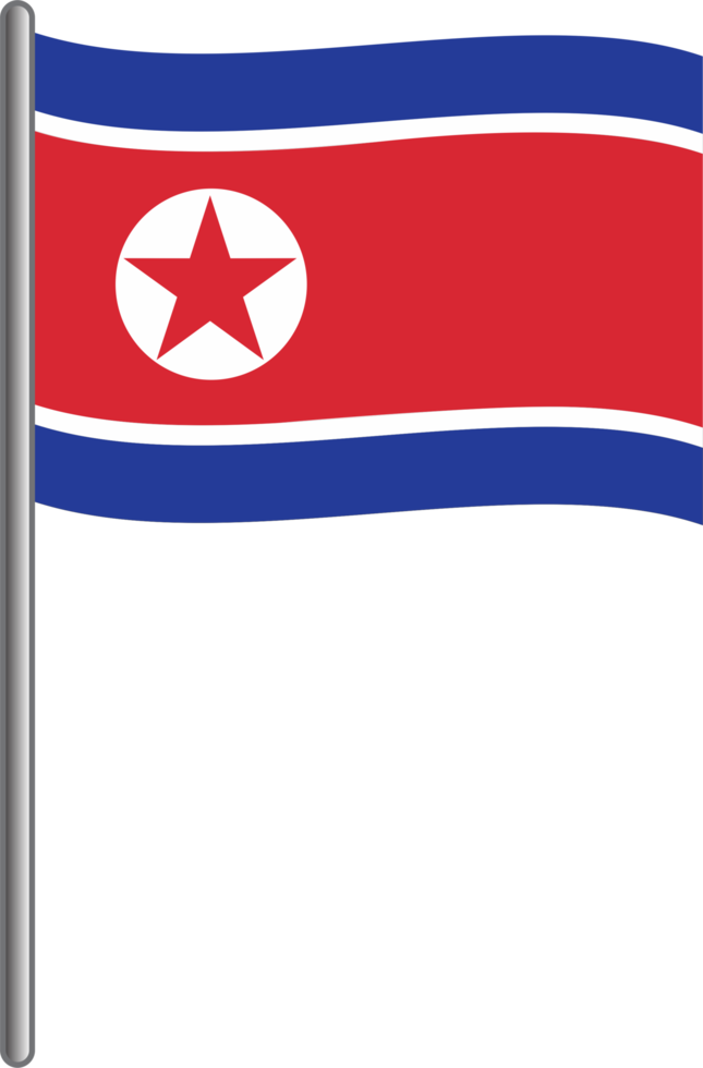 norr korea flagga png