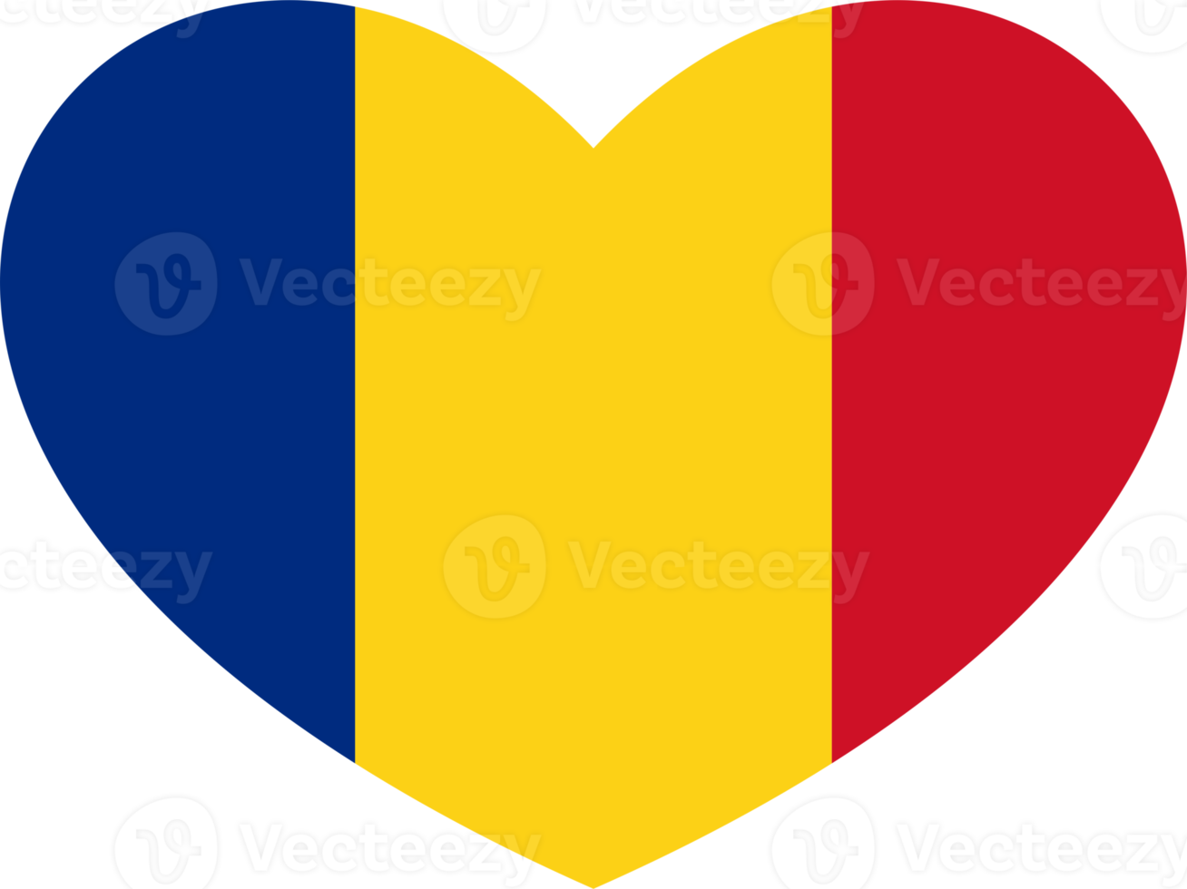 rumänien flagga hjärta form png