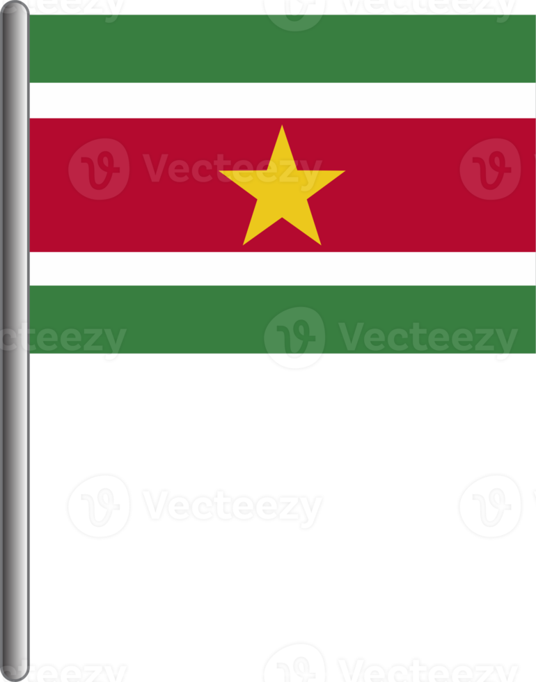 Suriname vlag PNG