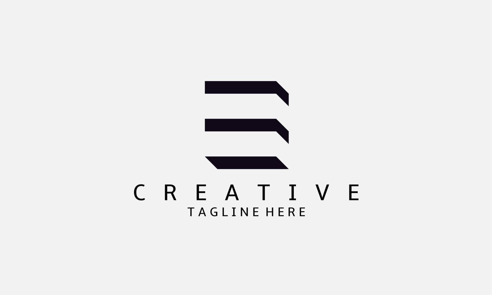 E C logo design template. Elegant, classic elements. Can be used for companies, contractors and clothing. Great for logos, monograms, invitations, flyers, menus, brochures or any ideas you want vector