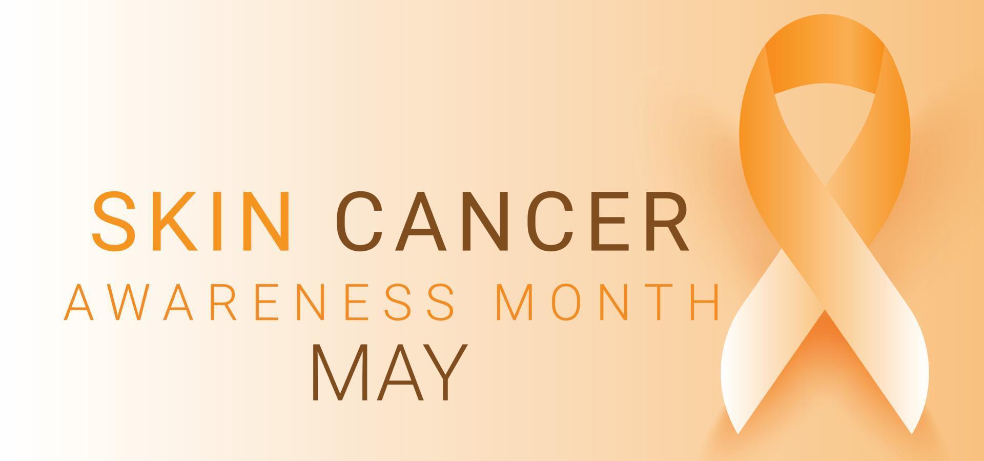 Skin cancer awareness month may. template  background, banner, card, poster. vector illustration.