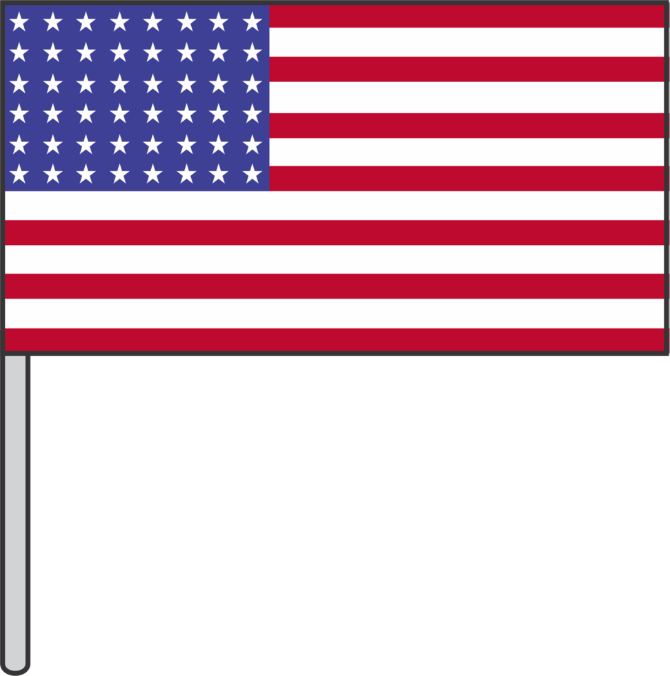 American flag icon PNG