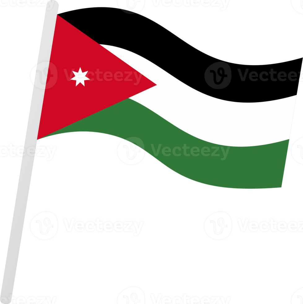 Jordan flag PNG