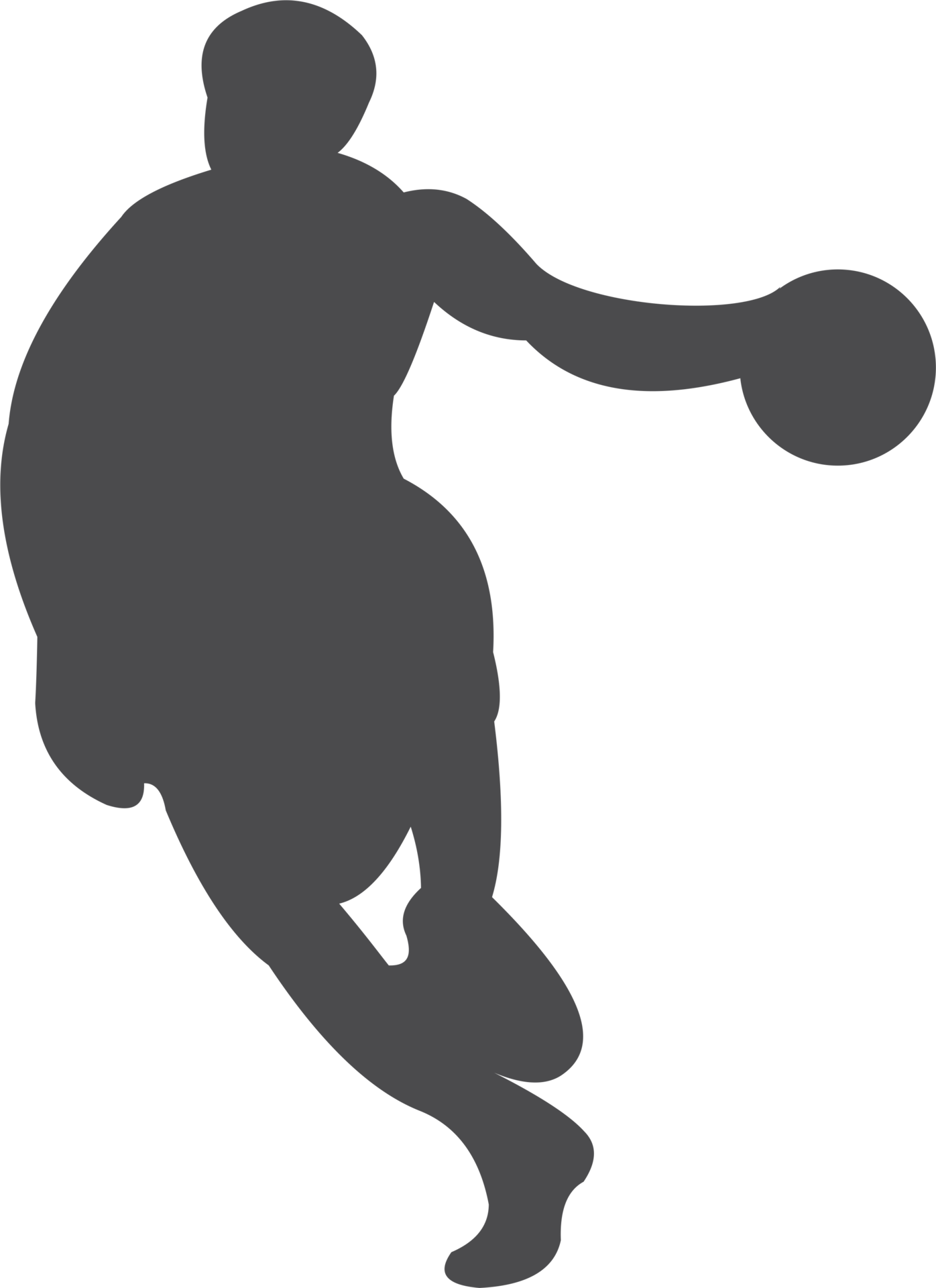 The man basketball player silhouette PNG 22110224 PNG