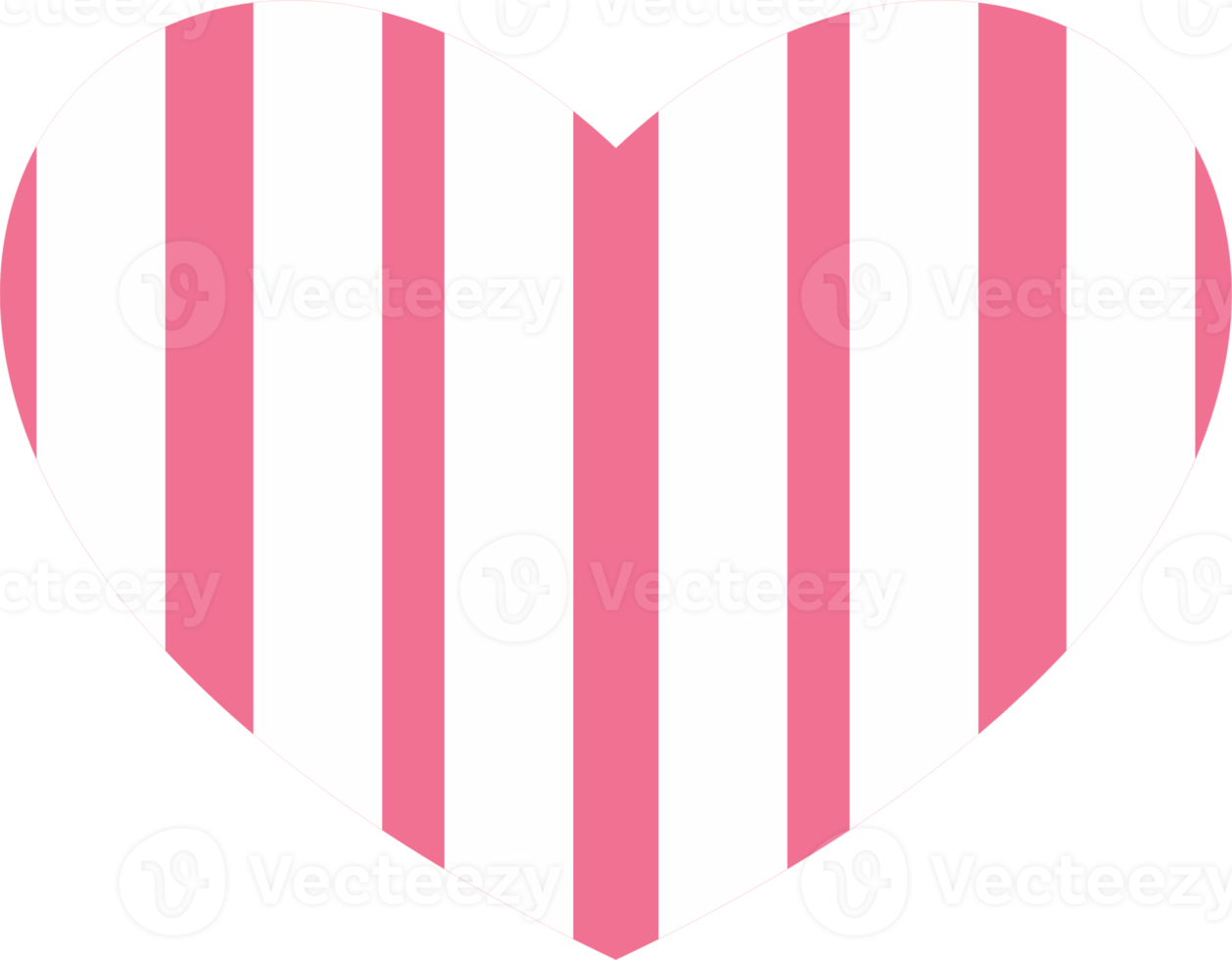 Pink heart element PNG