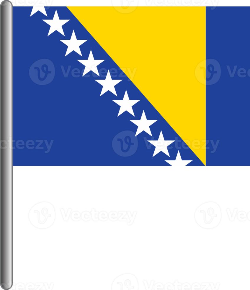 Bosnië en herzegovina vlag PNG