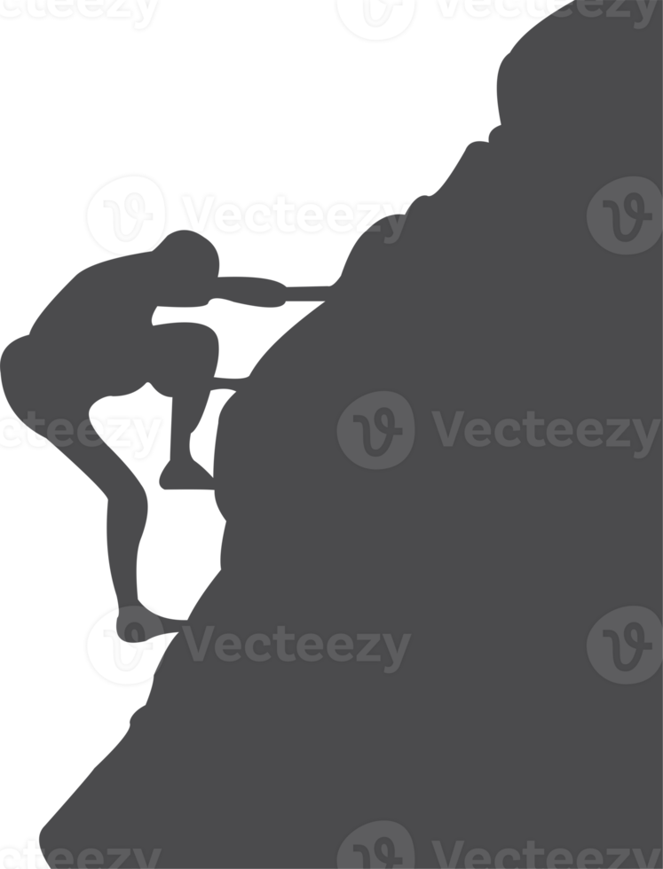 Bergsteiger Berg Silhouette png