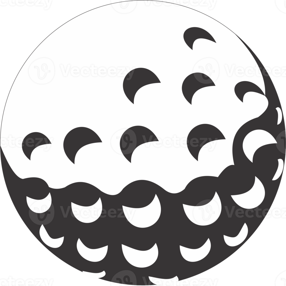 The golf  ball PNG