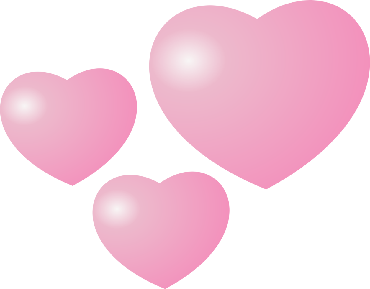 Pink heart cute PNG