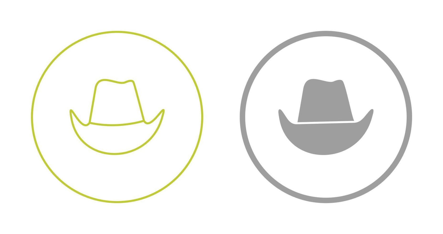 icono de vector de sombrero de vaquero