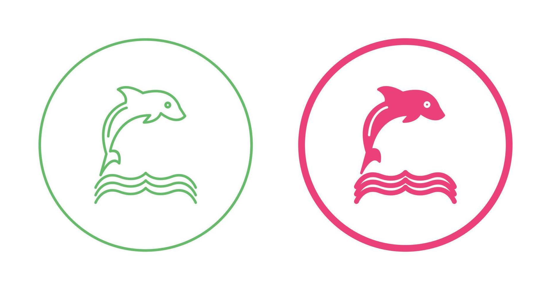 Dolphin Vector Icon