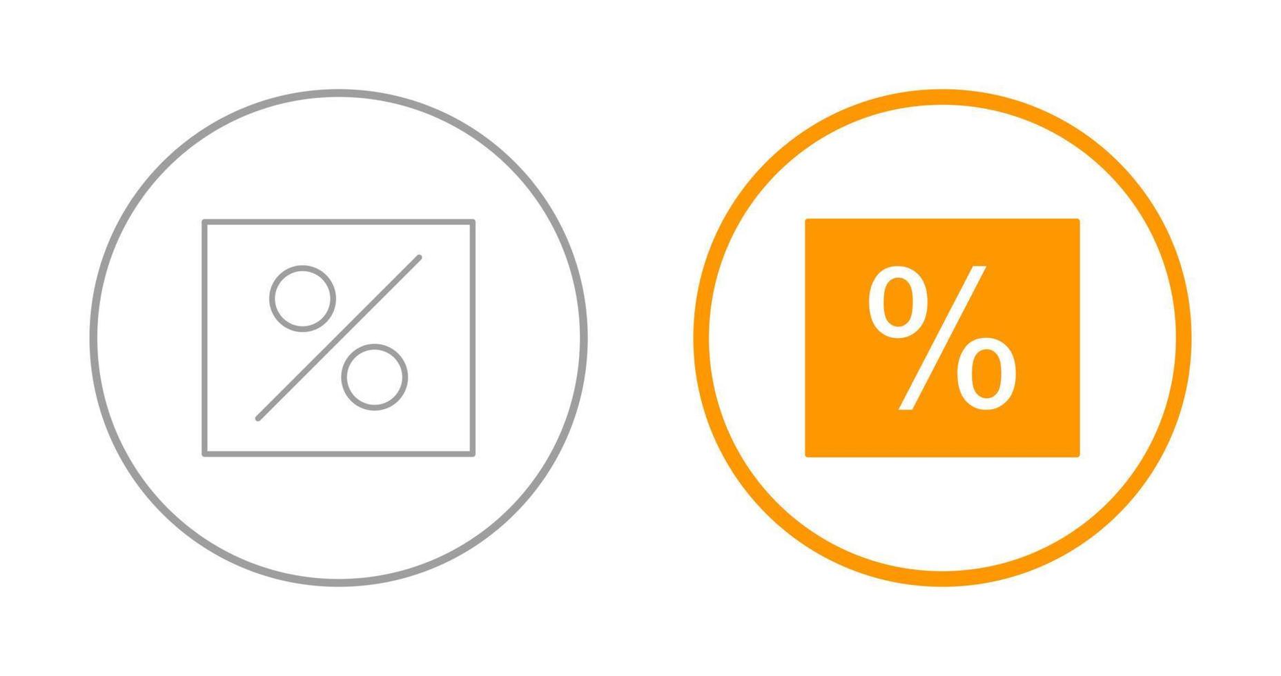 Percentage Vector Icon