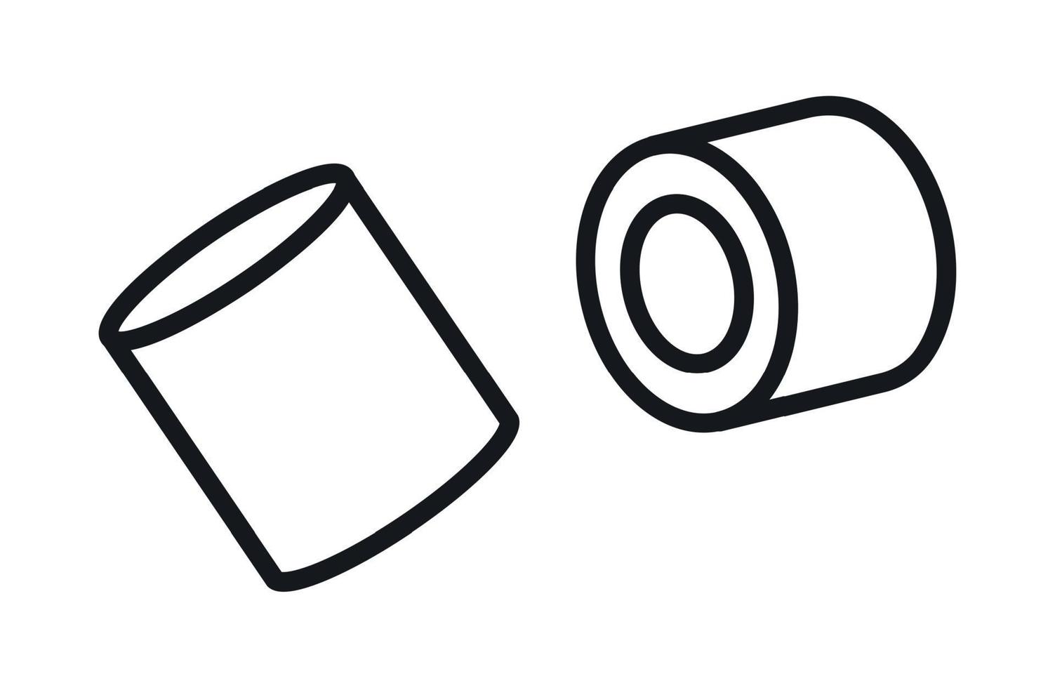 Pasta ditalini icon. Vector illustration