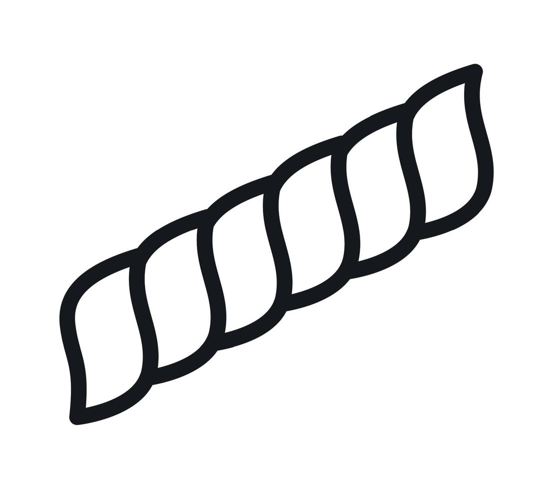 Pasta rotini icon. Vector illustration